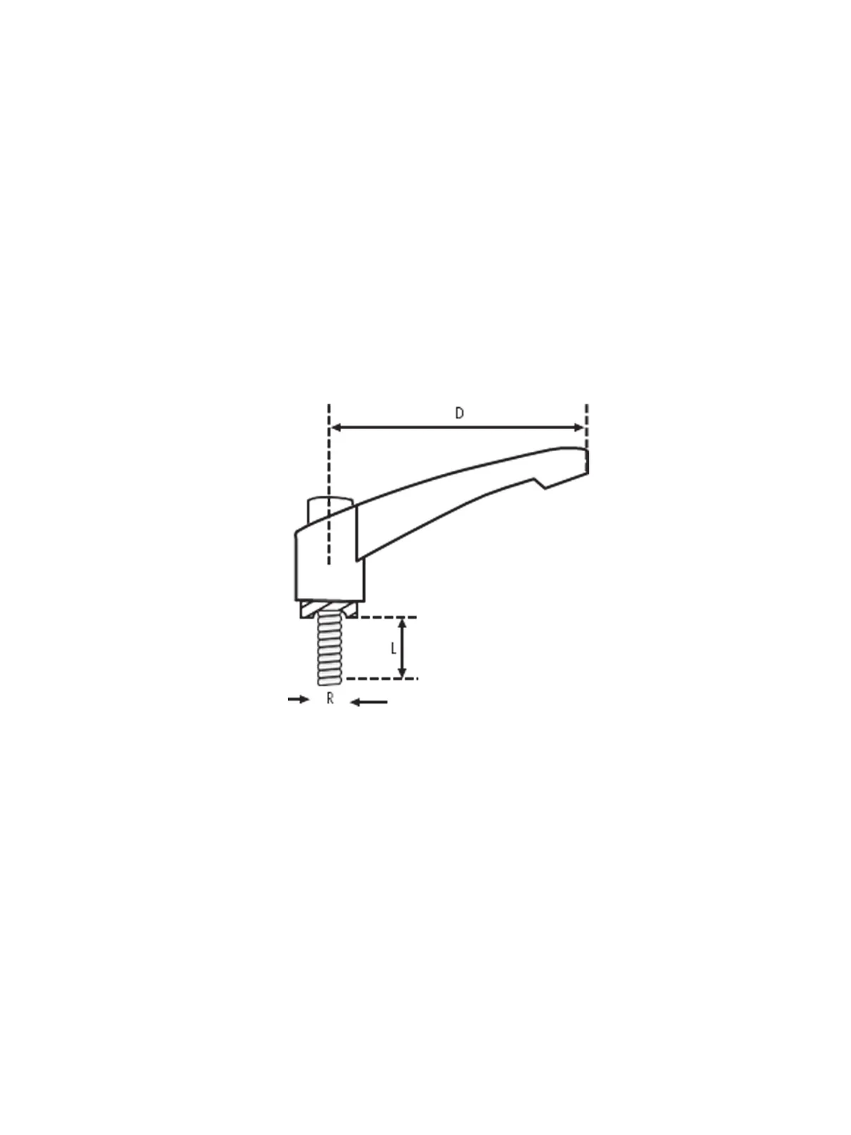 No:2 M10x40 Plastik Sustalı Kol Cıvatalı