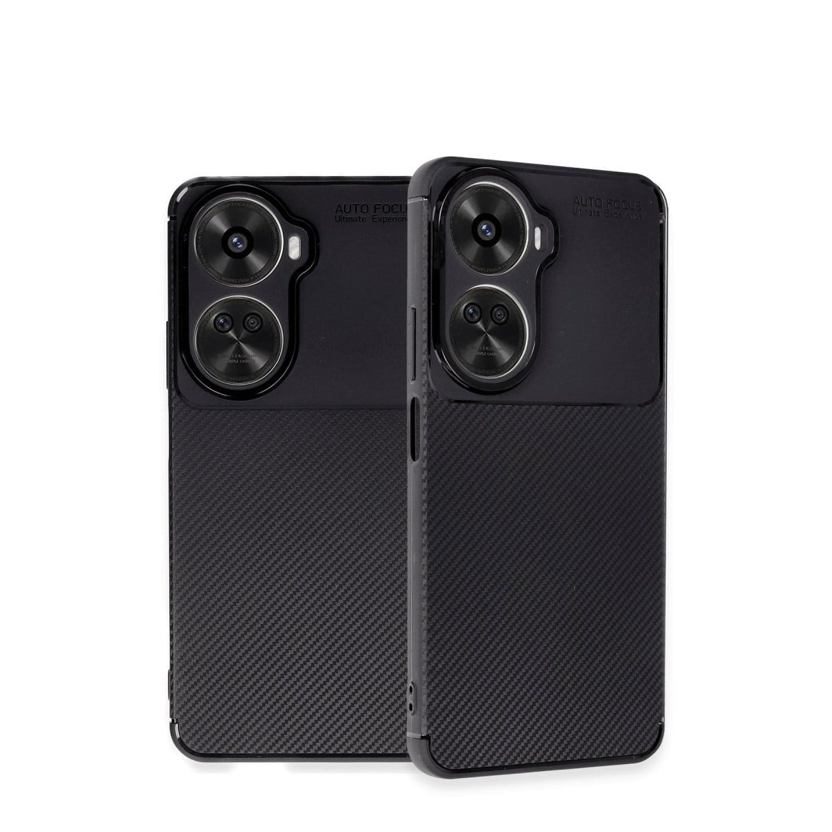 Nova 12 SE Kılıf Auto Focus Karbon Kapak - Siyah