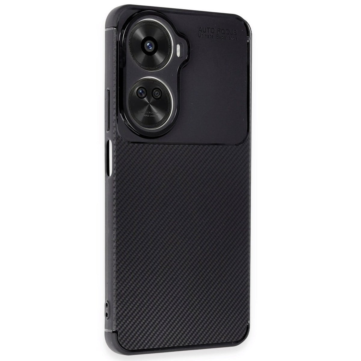 Nova 12 SE Kılıf Auto Focus Karbon Kapak - Siyah
