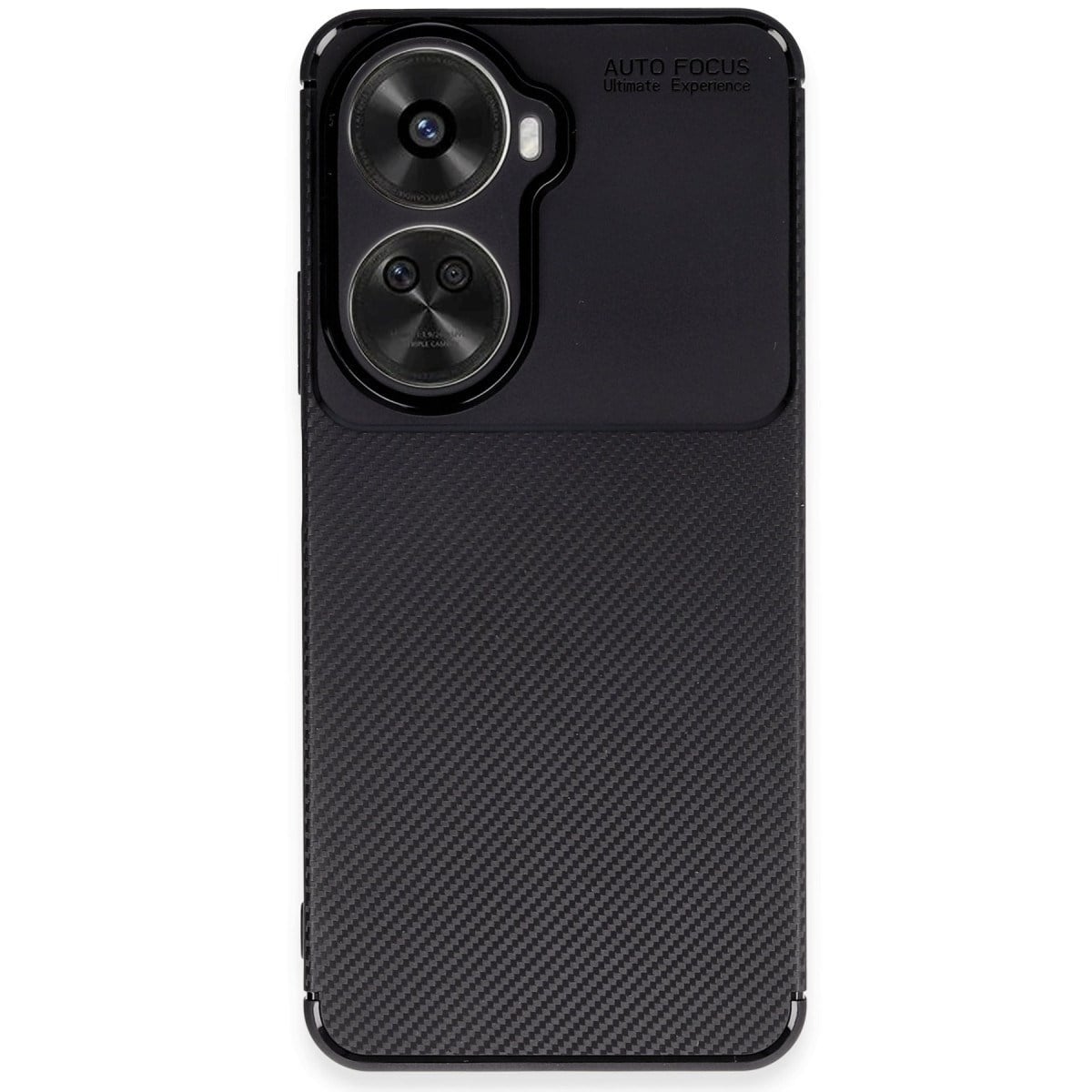 Nova 12 SE Kılıf Auto Focus Karbon Kapak - Siyah