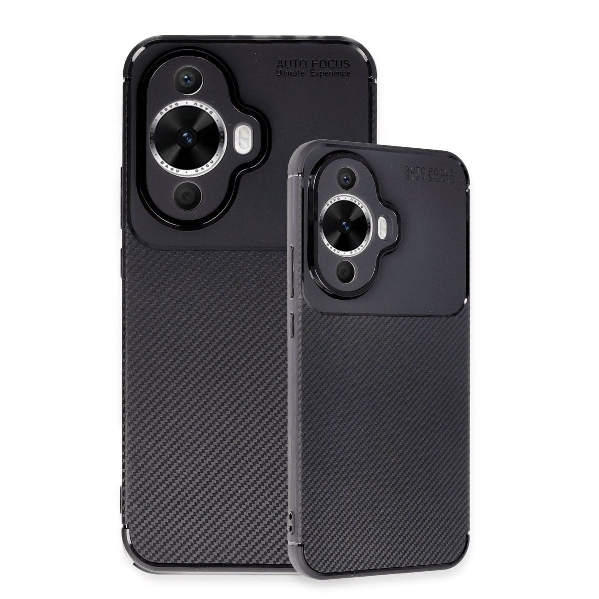 Nova 12S Kılıf Auto Focus Karbon Kapak - Siyah