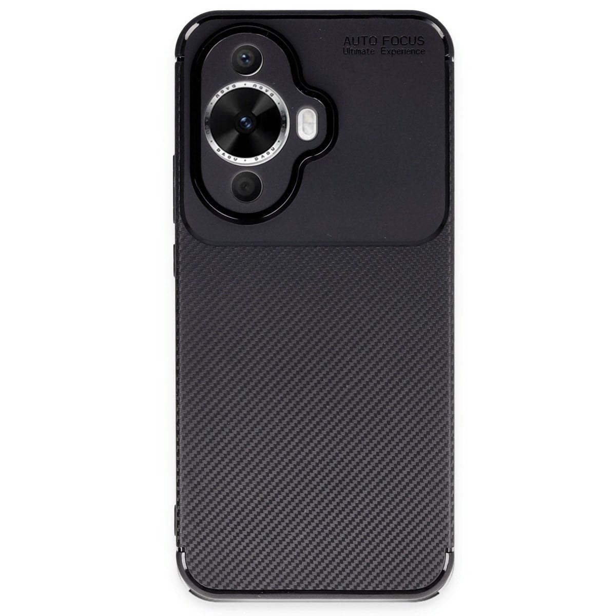 Nova 12S Kılıf Auto Focus Karbon Kapak - Siyah