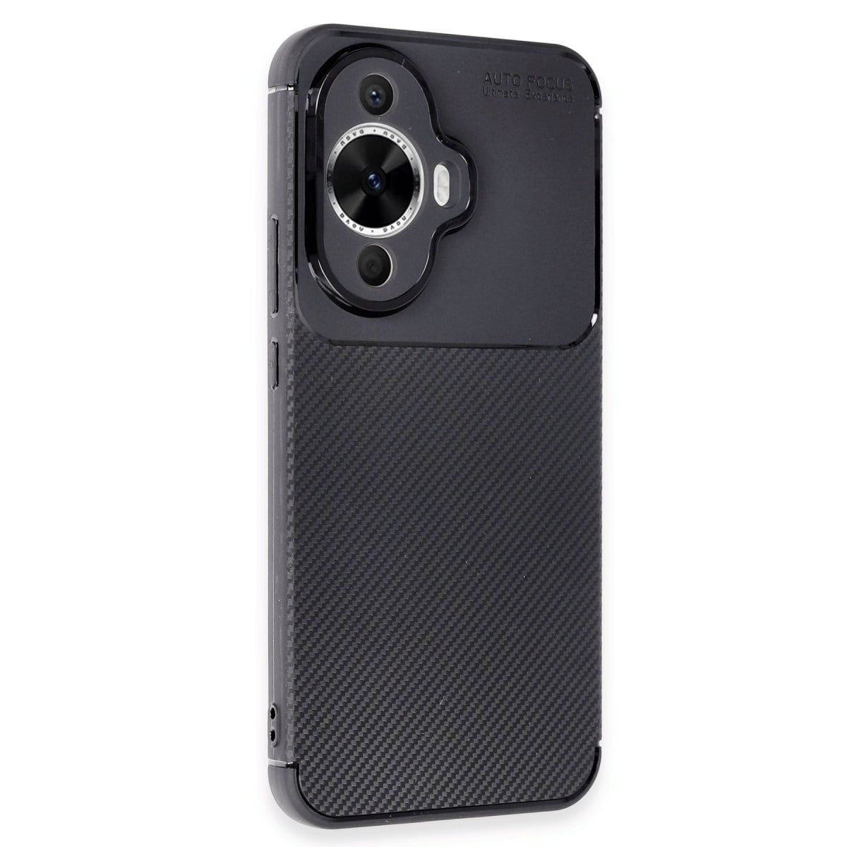 Nova 12S Kılıf Auto Focus Karbon Kapak - Siyah