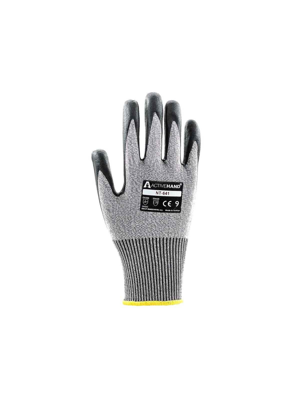 NT 641 GR/SY NO:9 3/4 Köpük Nitril Kaplı Polyester Kesilmeye Dayanıklı Eldiven