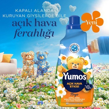 Oksijen Etkili Nergis Konsantre Yumuşatıcı 1440 ml