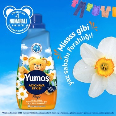Oksijen Etkili Nergis Konsantre Yumuşatıcı 1440 ml