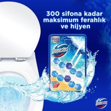 Okyanus Esintili Yoğun Parfümlü WC Bloğu ile Güçlü Ferahlama