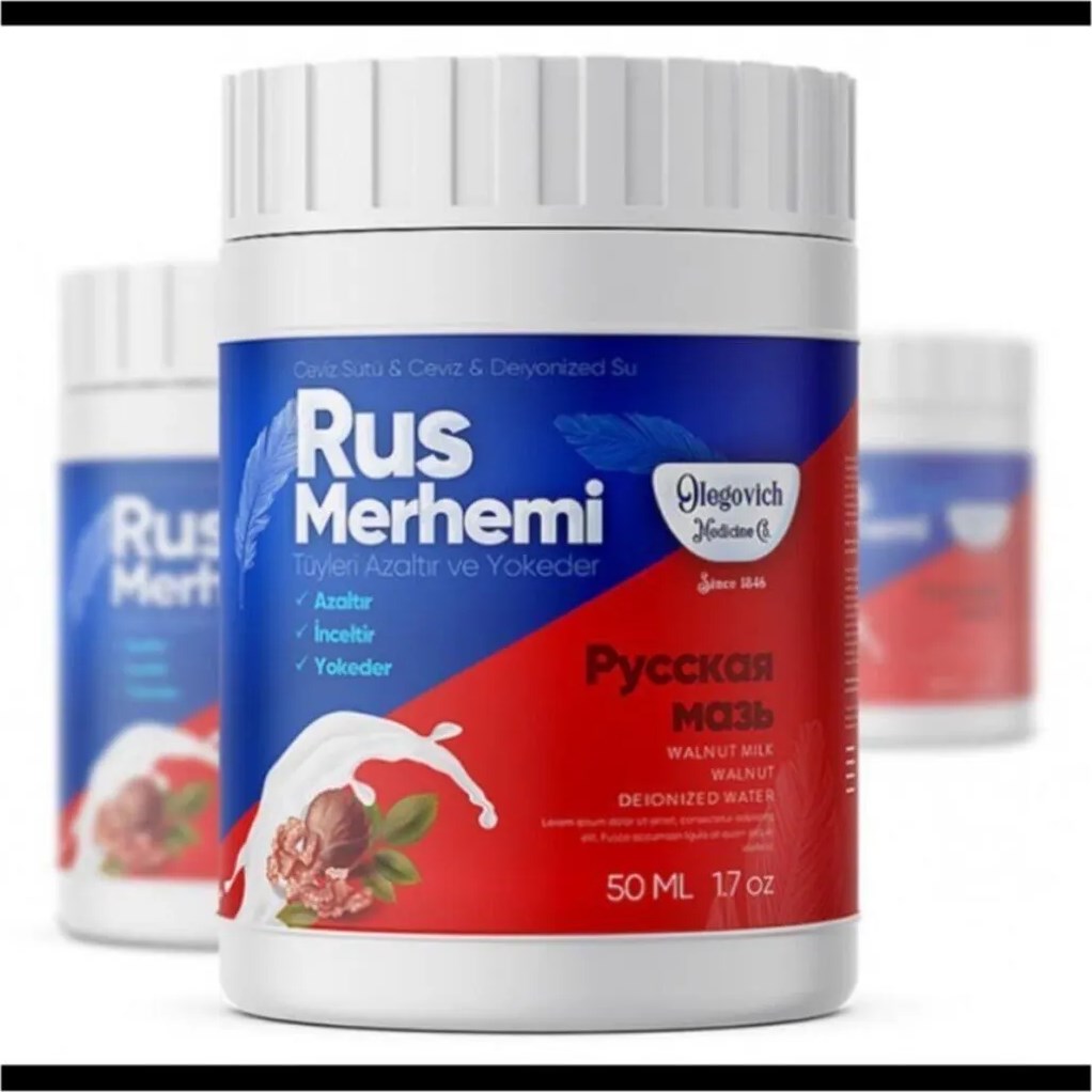 Olegovich Medicine Rus Merhemi Tüy Azaltıcı ve Yok Edici Bakım Kremi 50 ml x 1 Adet