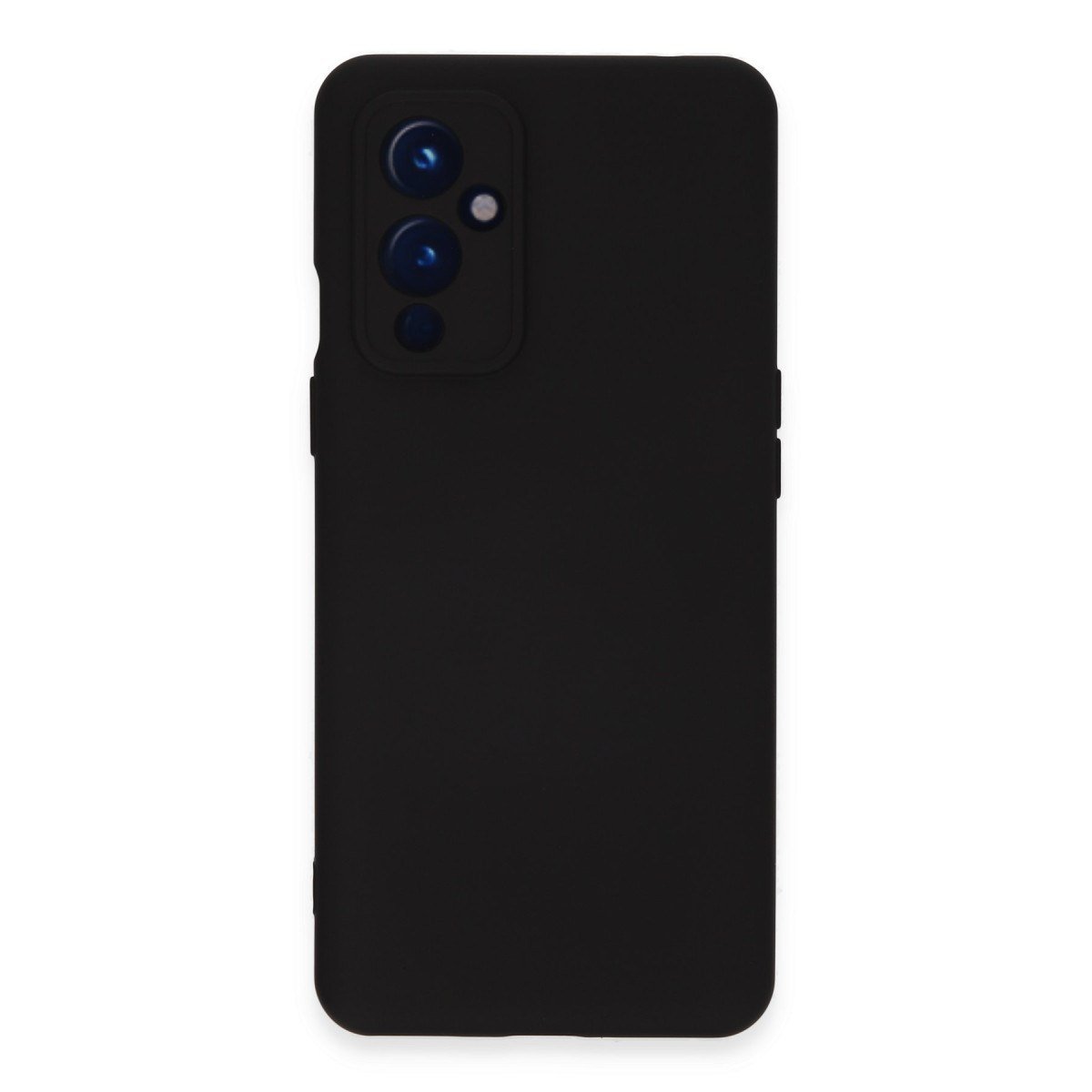 One Plus 9 Kılıf Nano içi Kadife Silikon - Siyah