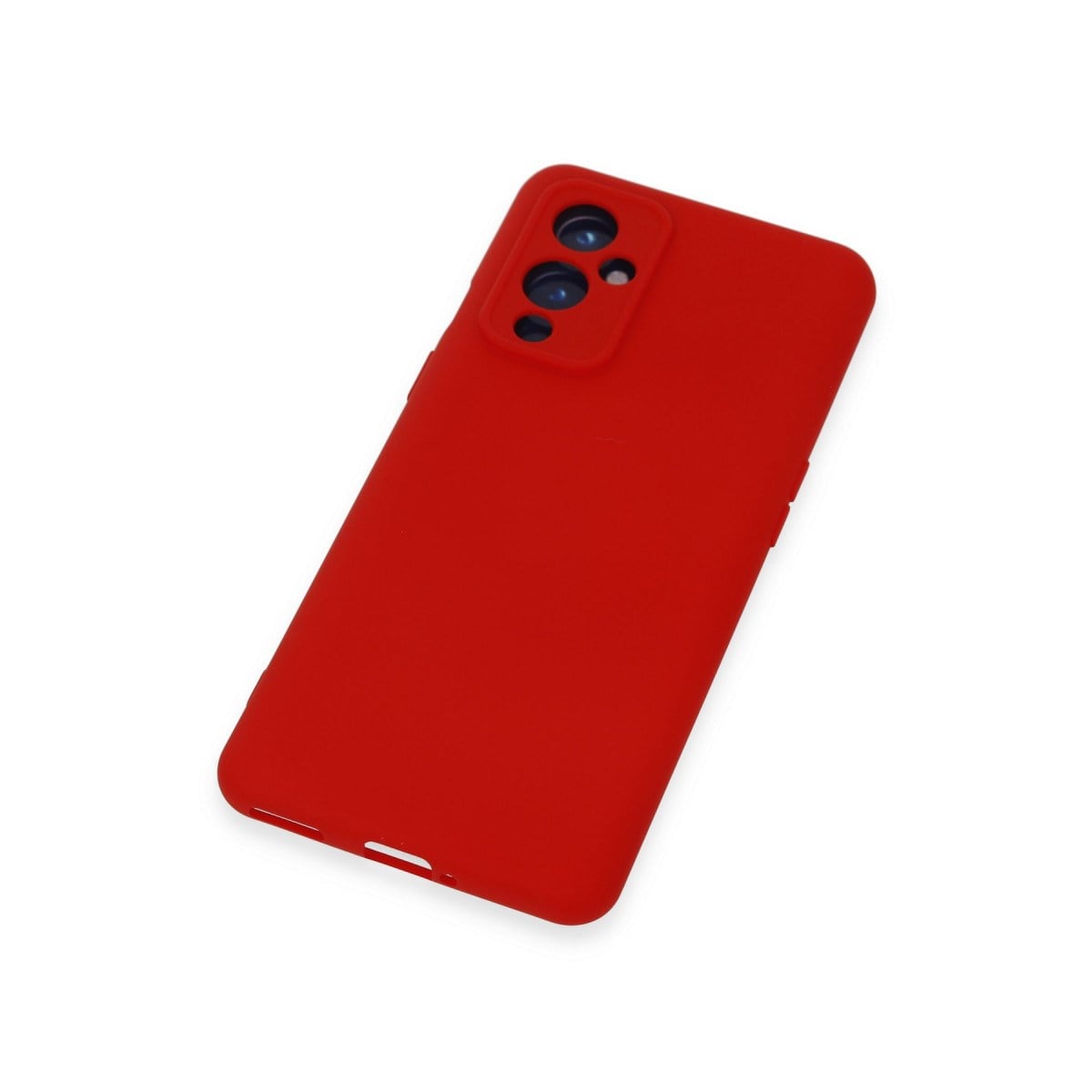 One Plus 9 Kılıf Nano içi Kadife Silikon - Kırmızı