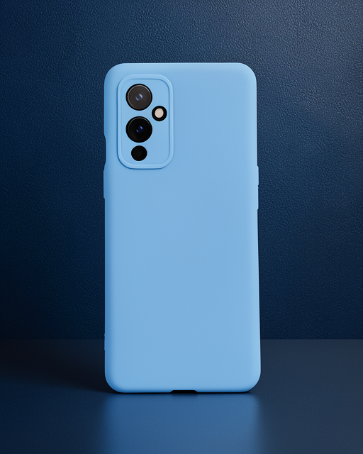 One Plus 9 Kılıf Nano İçi Kadife Silikon - Mavi