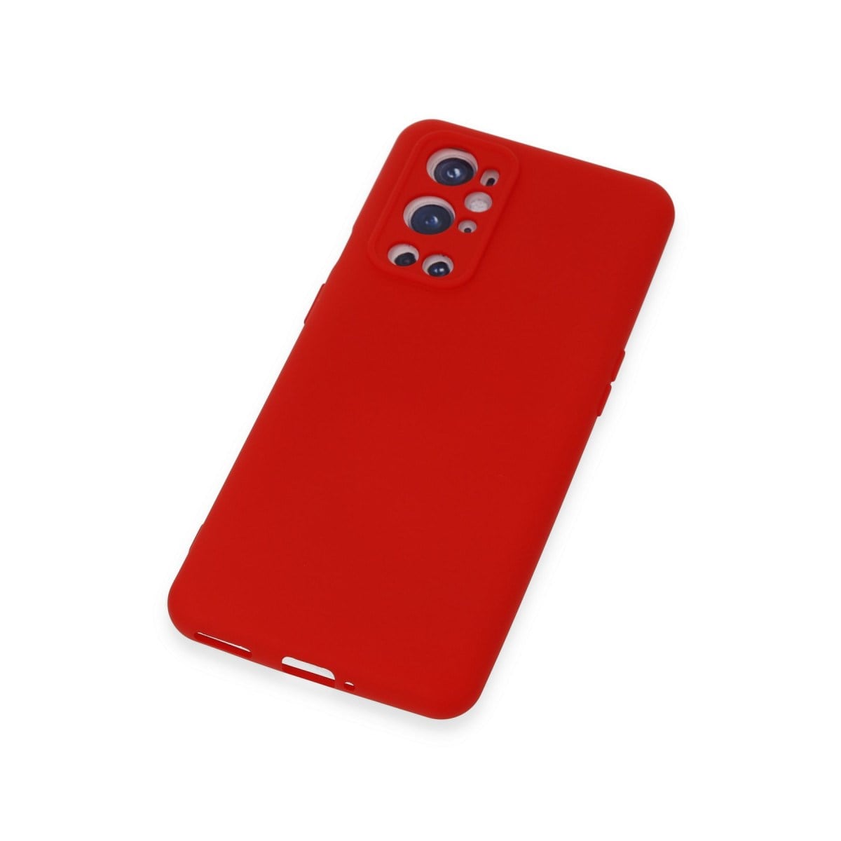 One Plus 9 Pro Kılıf Nano içi Kadife Silikon - Kırmızı