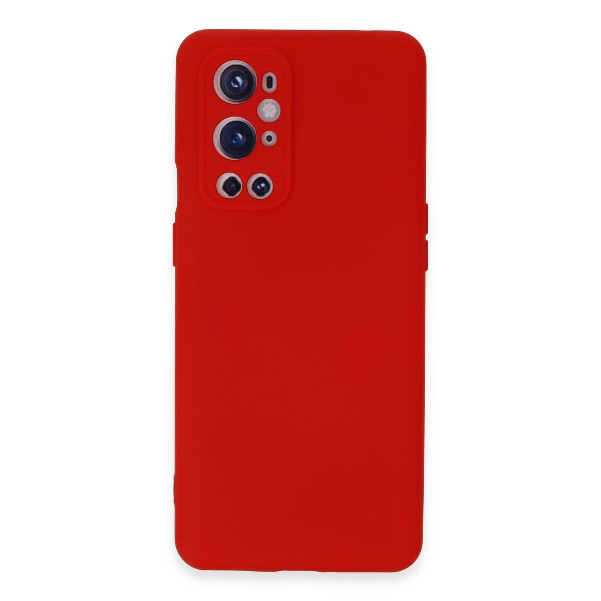 One Plus 9 Pro Kılıf Nano içi Kadife Silikon - Kırmızı
