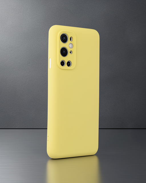 One Plus 9 Pro Kılıf Nano İçi Kadife Silikon - Sarı