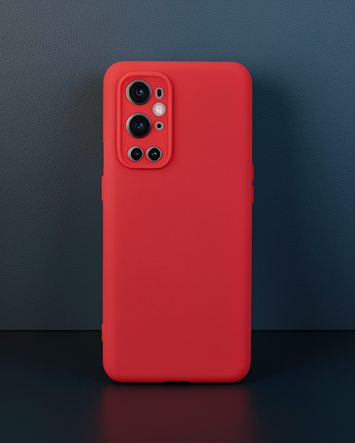 One Plus 9 Pro Kılıf Nano İçi Kadife Silikon - Kırmızı