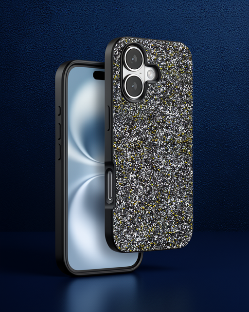 Onegif Apple İphone 16 Plus Bright Simli Kapak - Gümüş