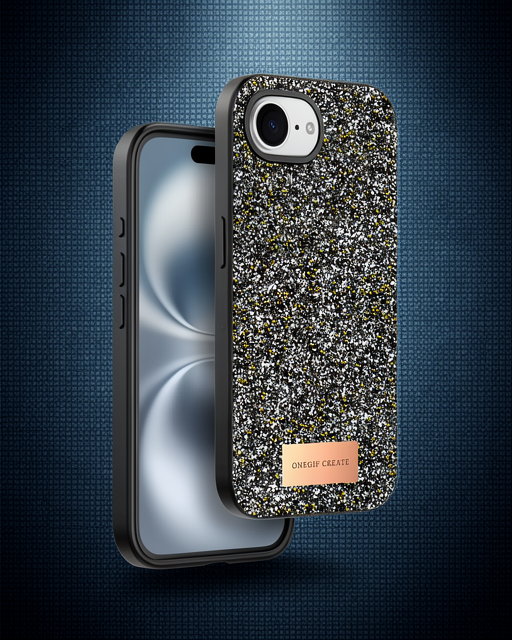 Onegif Apple İphone 16e Bright Simli Kapak - Gümüş