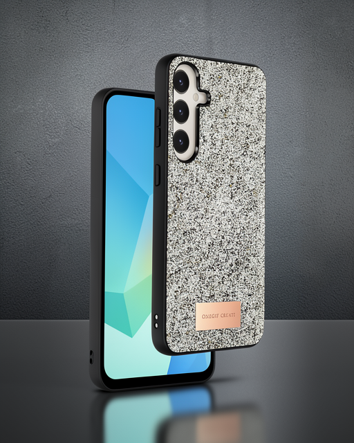 Onegif Samsung Galaxy A26 Bright Simli Kapak - Gümüş