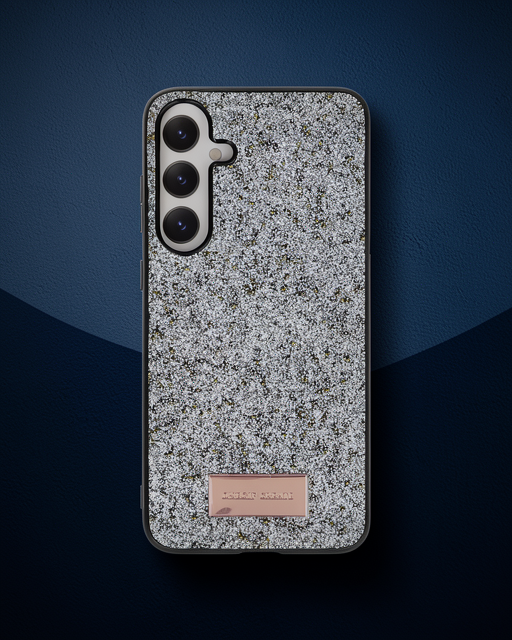 Onegif Samsung Galaxy A55 5g Bright Simli Kapak - Gümüş