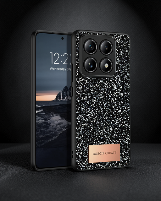 Onegif Xiaomi Mi 14t Pro Bright Simli Kapak - Siyah