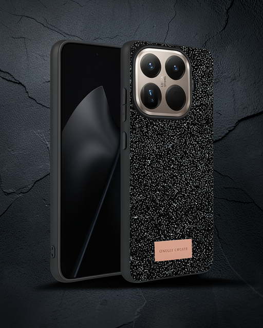 Onegif Xiaomi Mi 15t Pro Bright Simli Kapak - Siyah