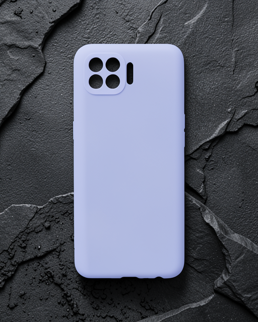 Oppo Reno 4 Lite Kılıf First Silikon - Lila