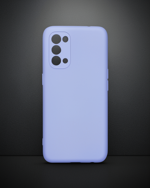 Oppo Reno 5 Kılıf Nano İçi Kadife Silikon - Lila