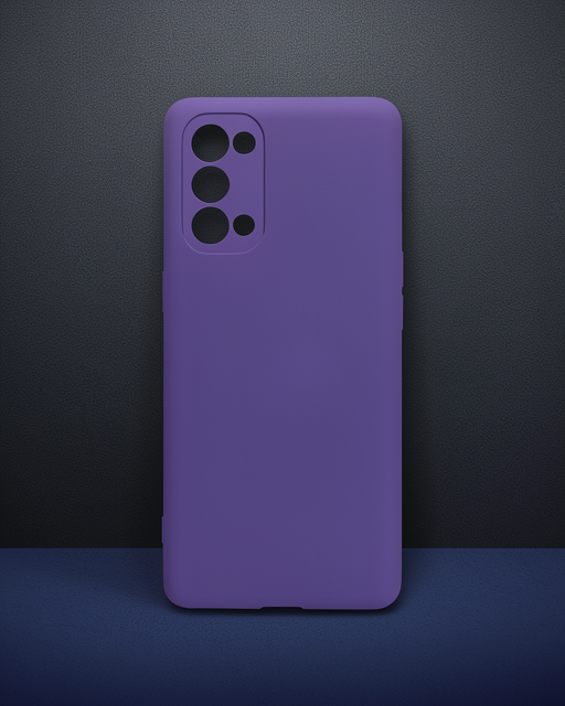 Oppo Reno 5 Pro Kılıf Nano İçi Kadife Silikon - Mor