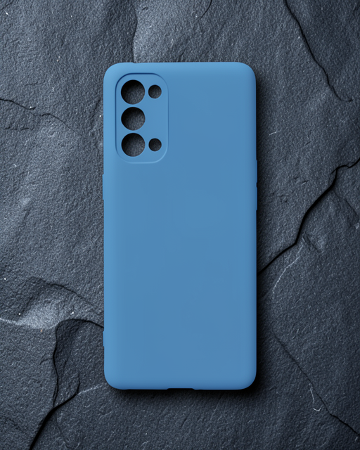 Oppo Reno 5 Pro Kılıf Nano İçi Kadife Silikon - Mavi