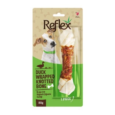 Ördek Eti Sargılı Düğümlü Köpek Çiğneme Kemiği 80 Gr