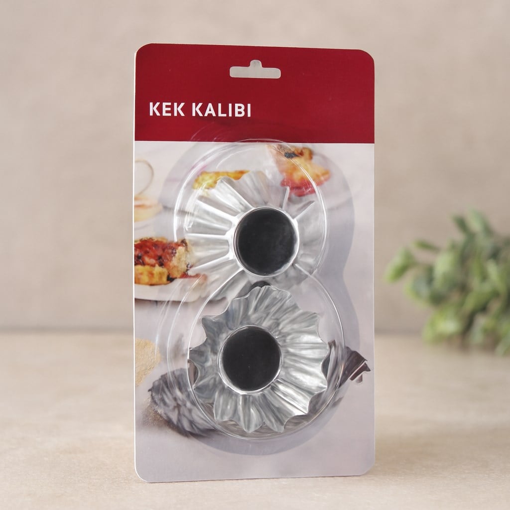 Orta Boy Metal Kek Kapsülü 100lü