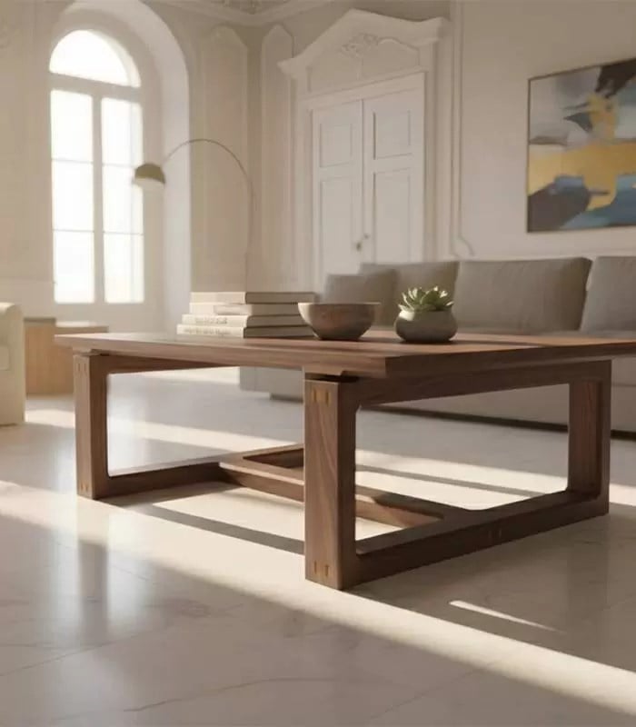 Orta Sehpa Masif Ağaç 120 x 80