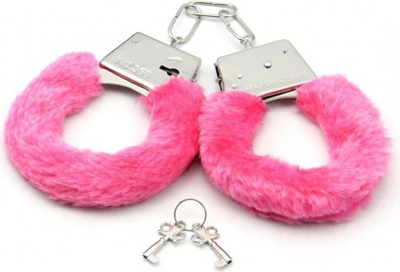 Otantik Pembe Peluş Kelepçe