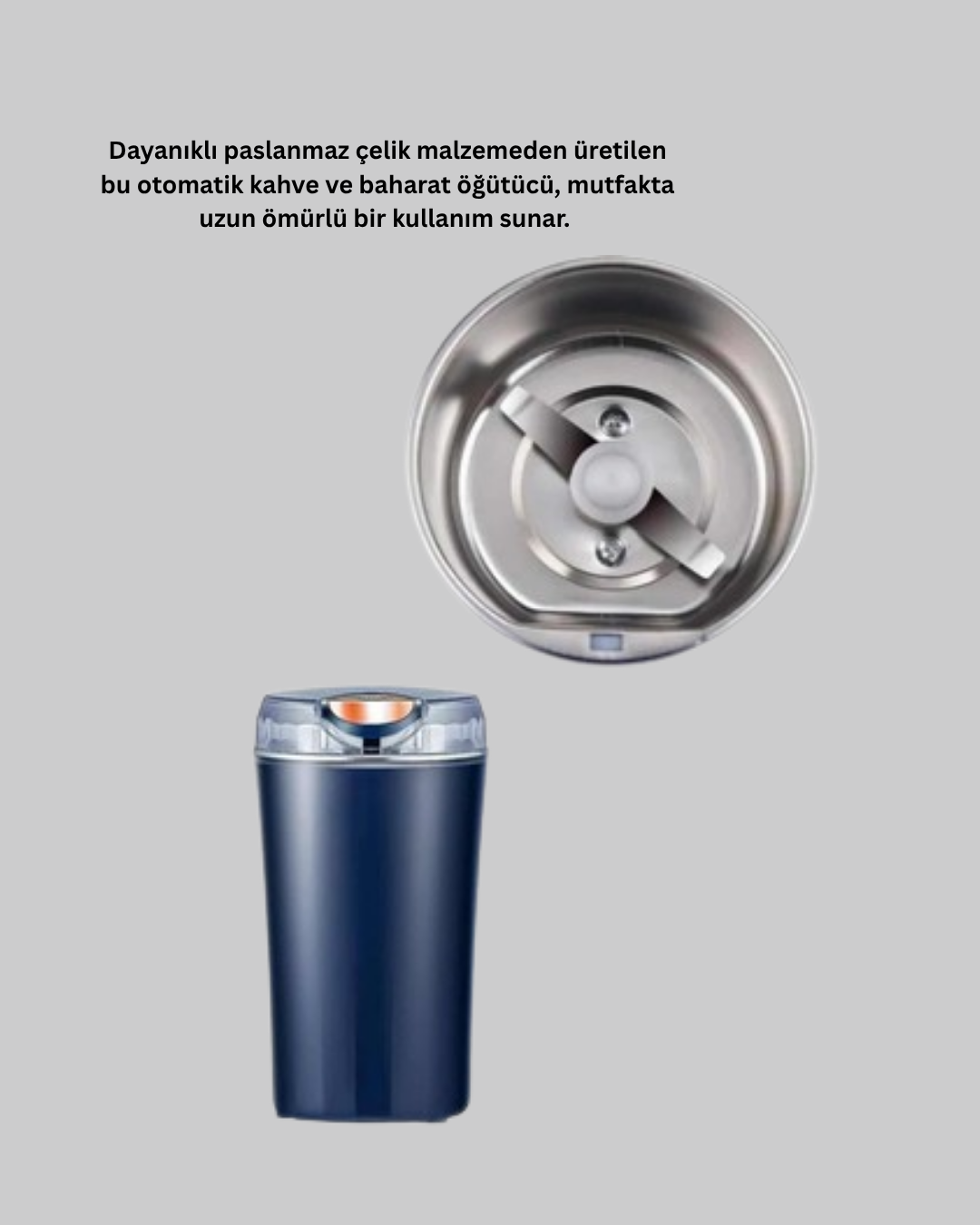 Otomatik Kahve ve Baharat Öğütücü Paslanmaz Çelik Yedek Bıçaklı