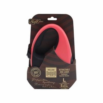 Otomatik Köpek Tasması Soft Seri Large Pembe