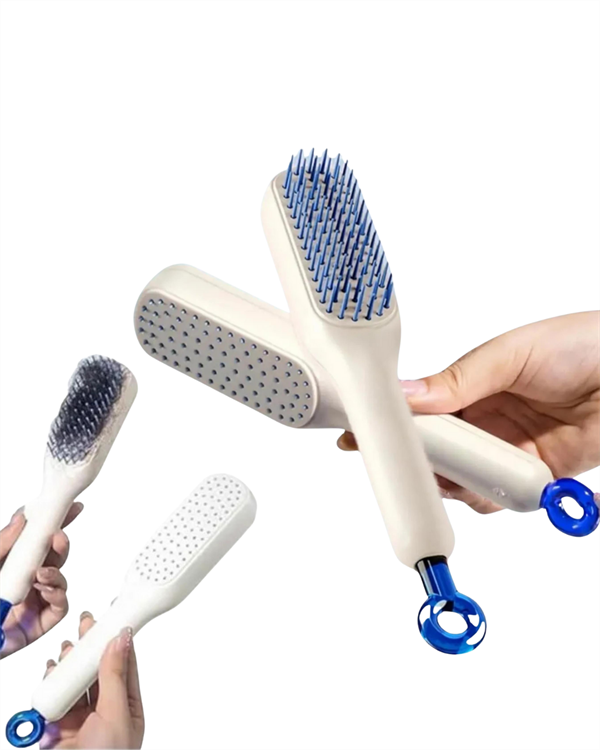 Otomatik Temizlenen Ergonomik Saç Tarağı – Masaj Başlıklı