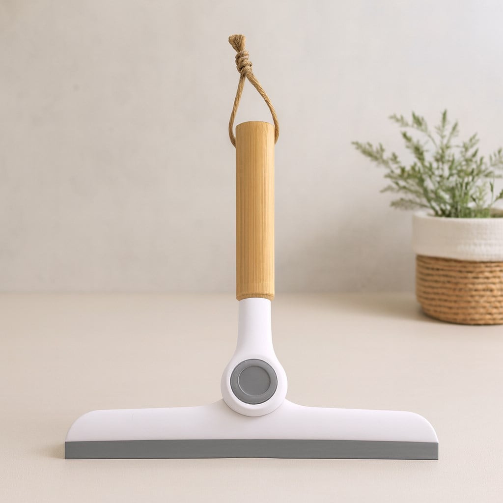 Oynar Başlı Cam Silme Aparatı Ahşap Sap 16.5 cm Uç 24 cm