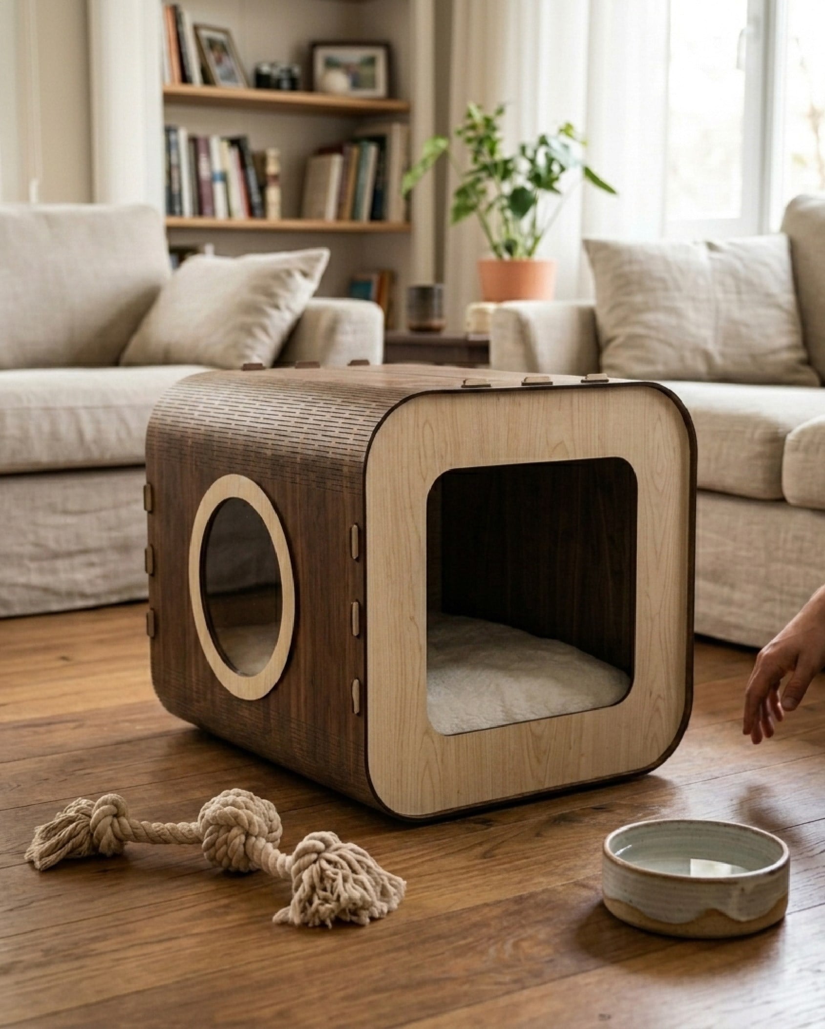 Özel Tasarım Fusion MDF Kedi Evi