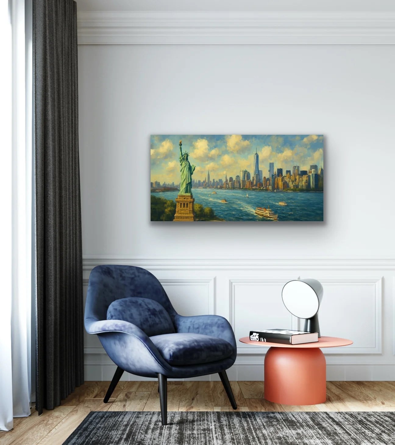 Özgürlük Heykeli Kanvas Tablo 60x120cm