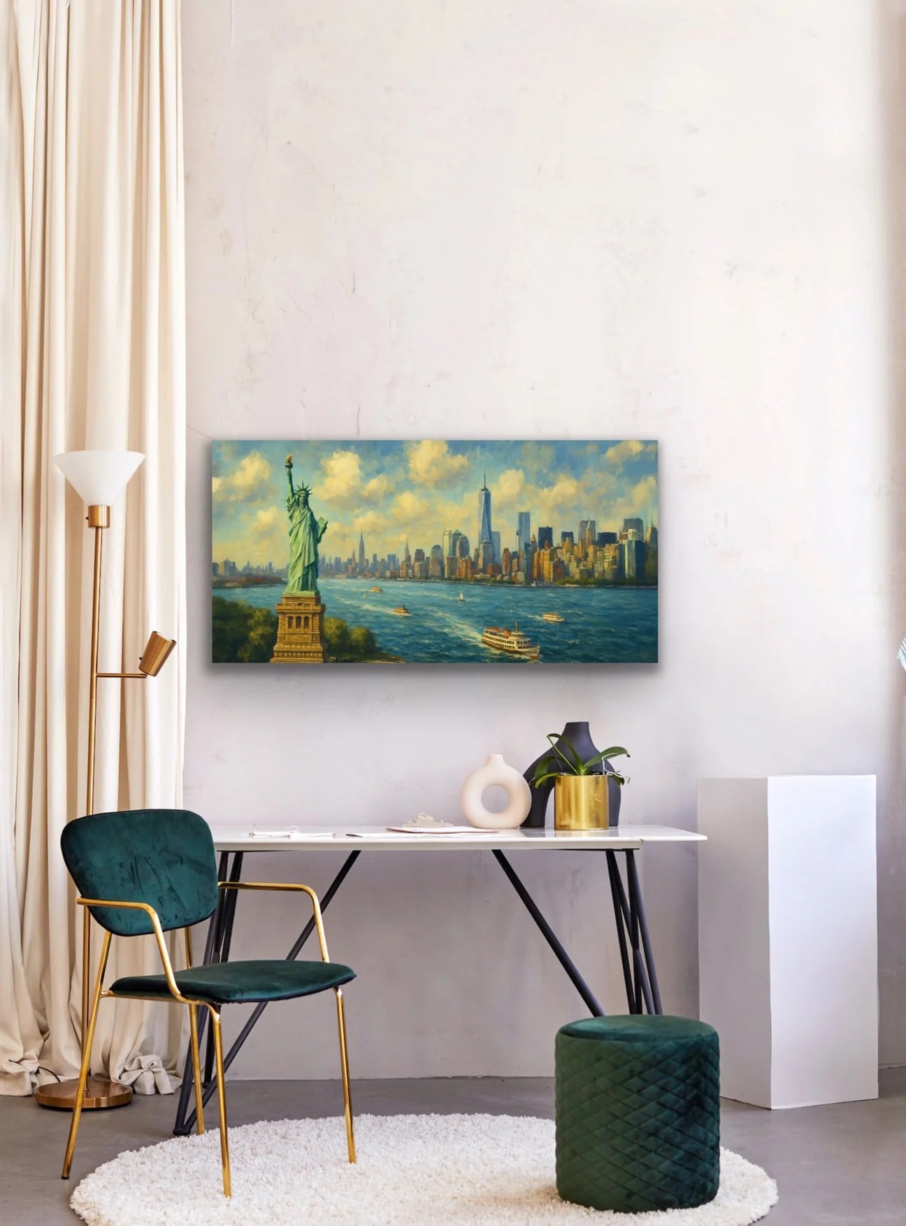 Özgürlük Heykeli Kanvas Tablo 60x120cm