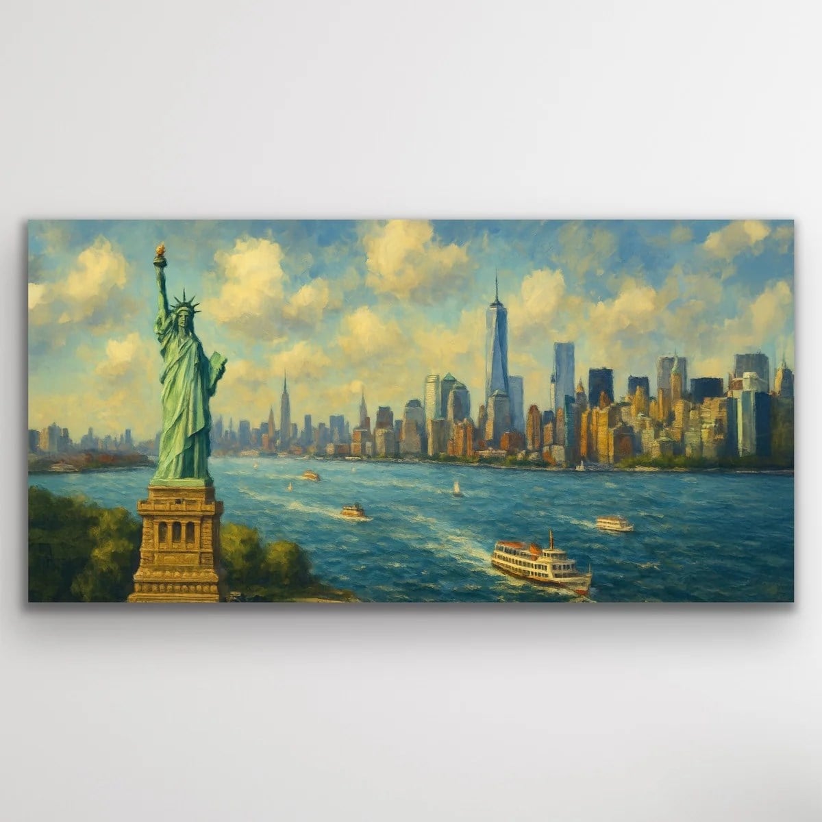 Özgürlük Heykeli Kanvas Tablo 60x120cm