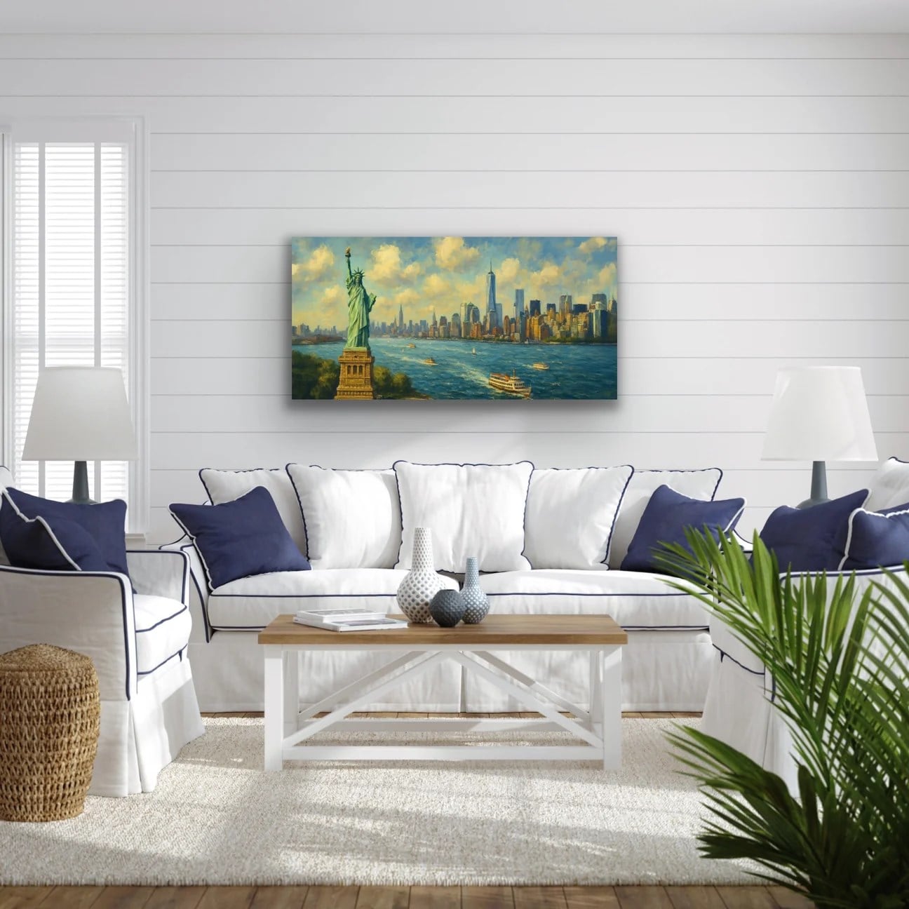 Özgürlük Heykeli Kanvas Tablo 60x120cm