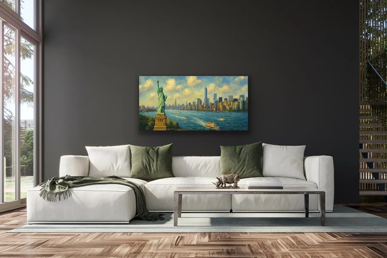 Özgürlük Heykeli Kanvas Tablo 60x120cm
