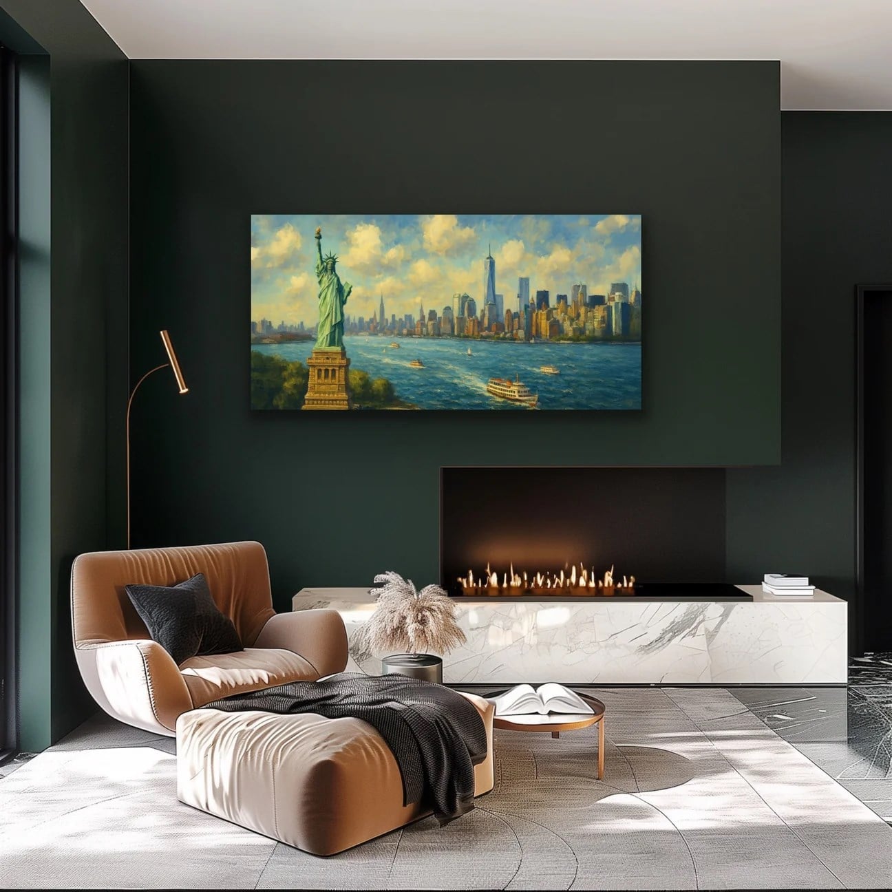 Özgürlük Heykeli Kanvas Tablo 60x120cm