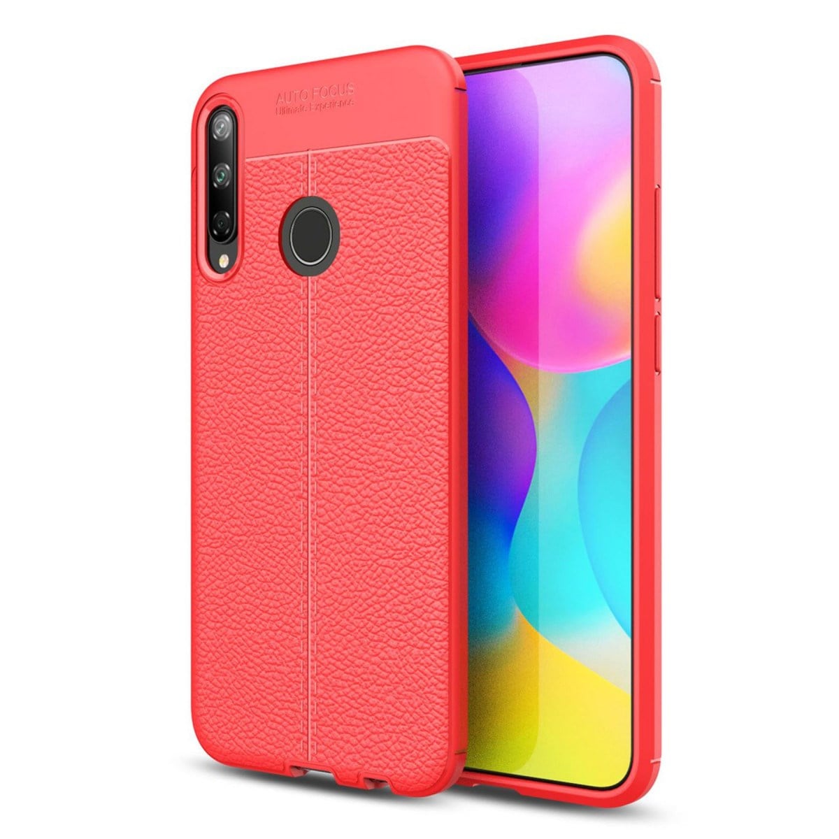 P40 Lite E Kılıf Auto Focus Kapak - Kırmızı