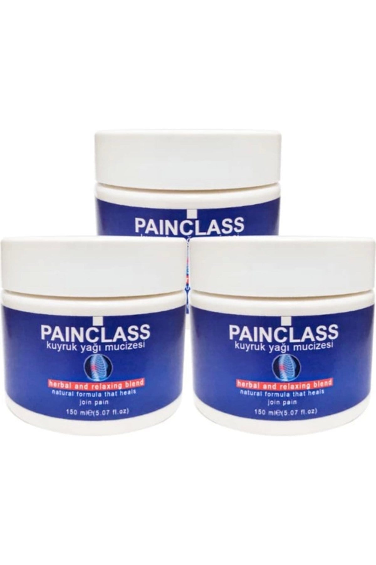 Painclass  3ADET 150 ml Büyük Boy Kuyruk Yağı Kremi
