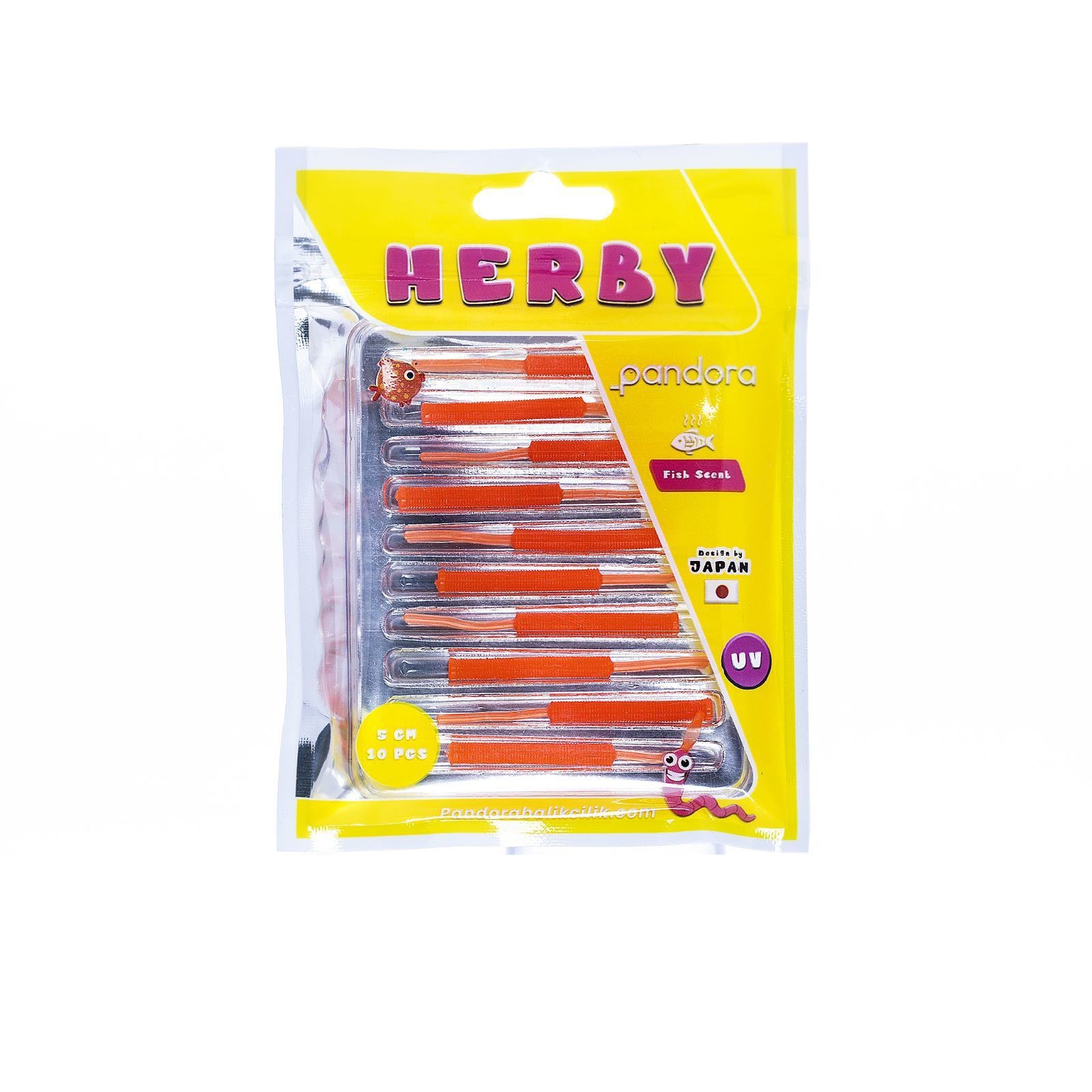 Pandora Herby 5cm 10 Parça Lrf Silikon Yem - ORANGE