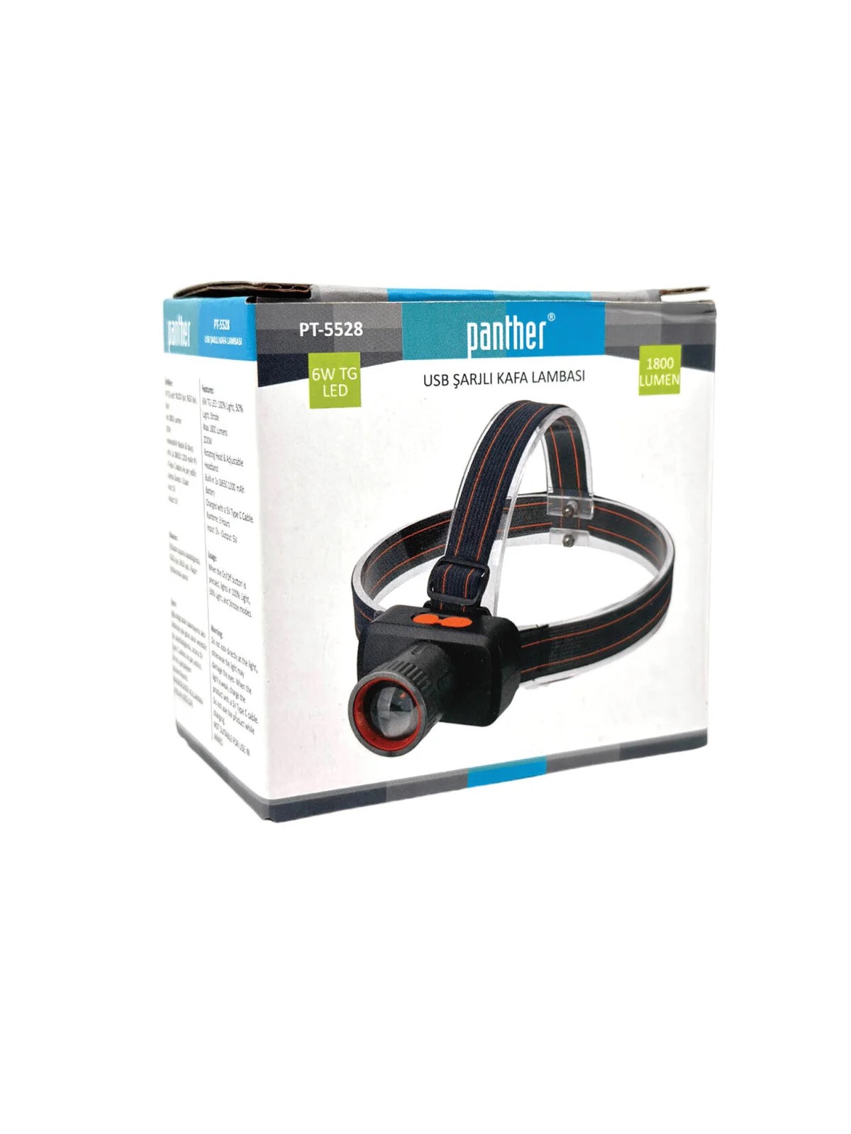 Panther PT-5528 USB Şarjlı Kafa Lambası