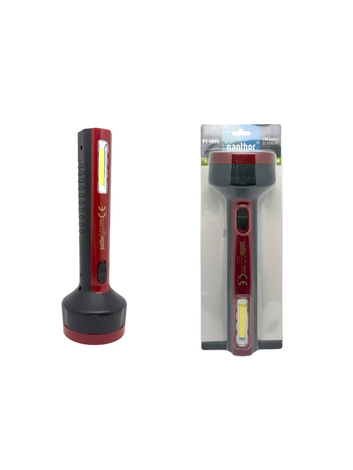 Panther PT-9995 USB Şarjlı El Feneri 5W Led