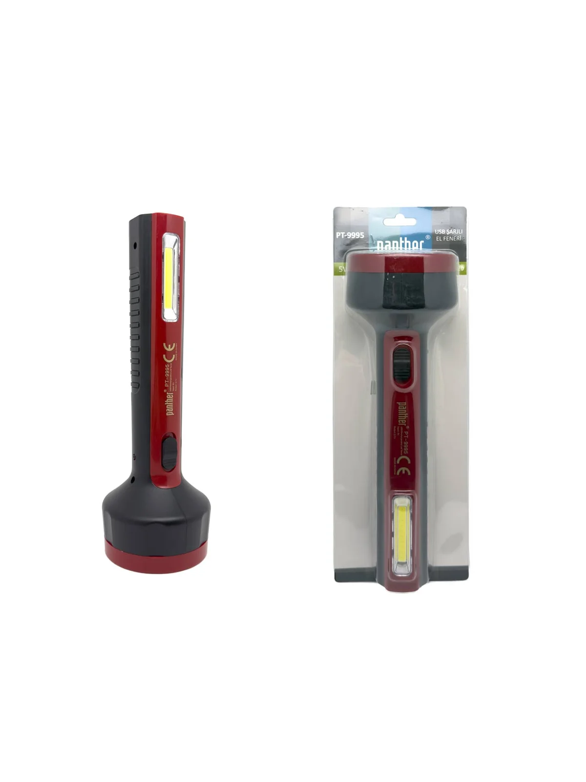 Panther PT-9995 USB Şarjlı El Feneri 5W Led